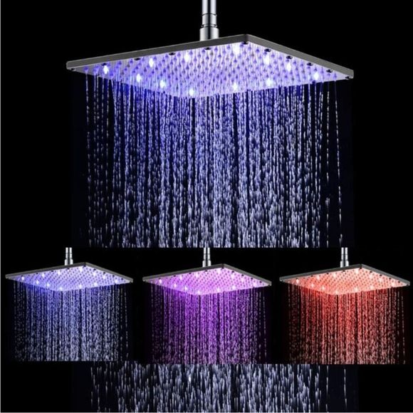 Other - LED Shower Head 12 Inch Square All Chrome
